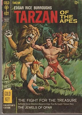 Gold Key Edgar Rice Burroughs Tarzan Of The Apes #161 (1966) 1st Print F+ • £16.95