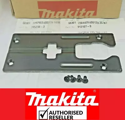 Genuine Makita Jigsaw Base Plate 345238-3 + 4 Screws 4340 4341 4350 4351 Ct/fct • £6.96