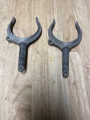 Vintage  Pair  Galvanized Steel Row Boat Oar Locks Marine Parts • $15