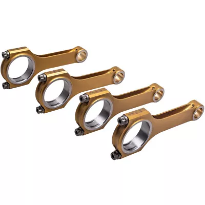 4x Titanizing Connecting Rods & ARP2000 Bolts For Honda Civic CRX D16 ZC 137mm • $435.78