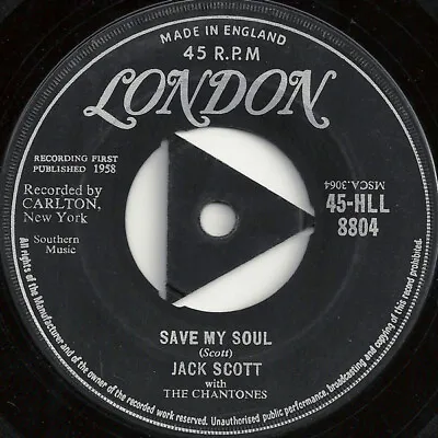 Jack Scott With The Chantones - Save My Soul (7  RP) • £18.49