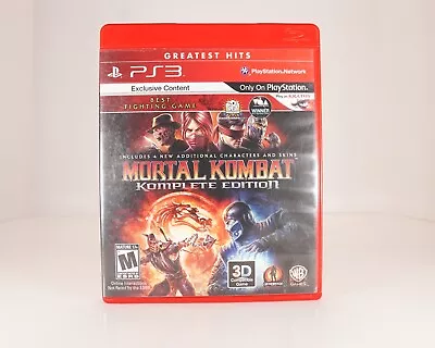 Mortal Kombat Komplete Edition (Sony PlayStation 3 2012) PS3 Complete CIB • $19.99