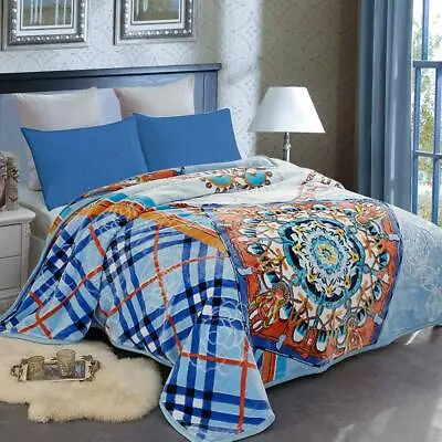Heavy Korean Mink Plush Fleece Blanket 2 Ply Queen Size Soft Warm Bedding Throws • $65.99