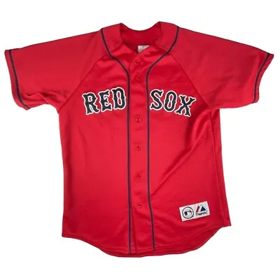 Manny Ramirez Boston Red Sox #24 MLB Baseball Jersey Red Color Way Majestic Y2k • $74.99