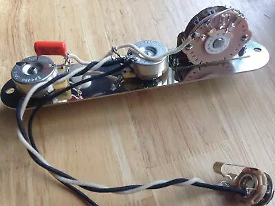 $65 • Buy Fender Telecaster Wiring Harness With Plate Knobs 250k CTS .022 Orange Drop Cap 
