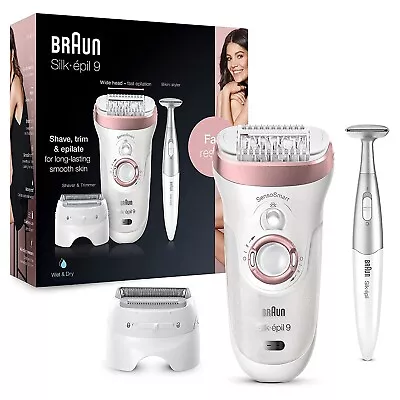 Braun Silk-epil 9-890 Epilator For Long-Lasting Hair Removal Finest Hair Women's • $296.99