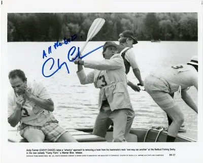 Chevy Chase- Signed Vintage Photograph From  Funny Farm  • $24