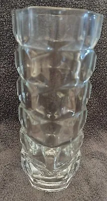 £11.61 • Buy Vintage Lead Crystal Vase Geometric Design 6.5  Tall