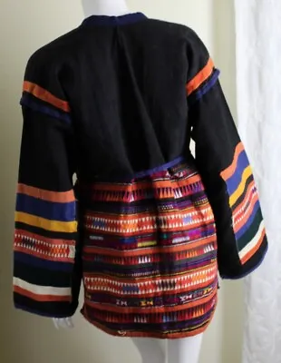 Akha Mountain Hmong Tribe Burma Hand-Made OOAK Open Cotton Jacket Sz M L • $232.44