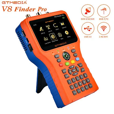 V8 Finder Pro Satellite Finder DVB-S2X/S2/S/T2/T/C/ATSC H.265 Spectrum Analyzer • $222.19