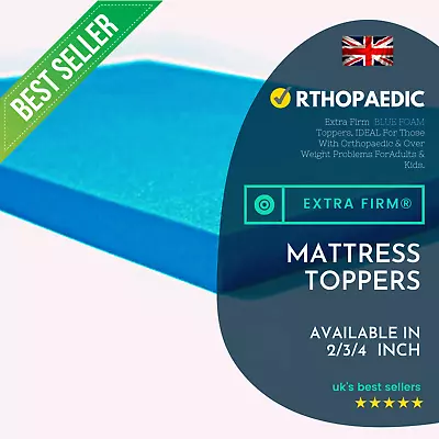 Extra Firm Mattress Topper Mattress Toppers ORTHOPAEDIC Health Topper TPR-60 • £86.99