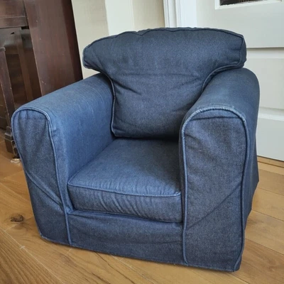 £25 • Buy Just4Kidz Childs Armchair | Denim Blue | Washable Covers | Excellent Condition