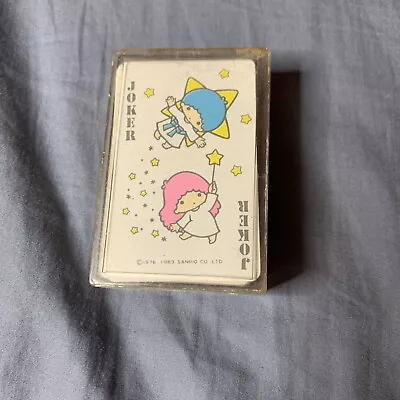 Rare Vintage 1984 Little Twin Stars Miniature Playing Cards  Sanrio Case READ • $25