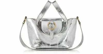 MELI MELO Thela Silver Leather Shoulder Bag B3107 • $450
