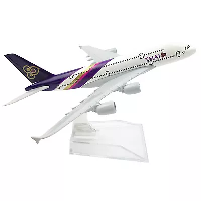 1:400 Aircraft 16cm A380 Thailand Airlines THAI Alloy Plane Model Collection • $17.43