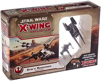 Star Wars X-Wing 1st Edition Miniatures Game Saw's Renegades EXPANSION PACK • $39.90