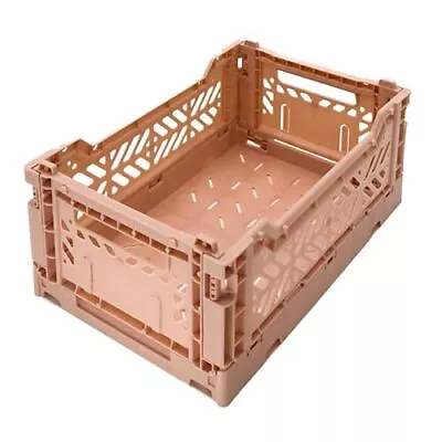 Heavy Duty Collapsible Plastic Milk Crate Foldable Garage Storage Bin Container • $16.65