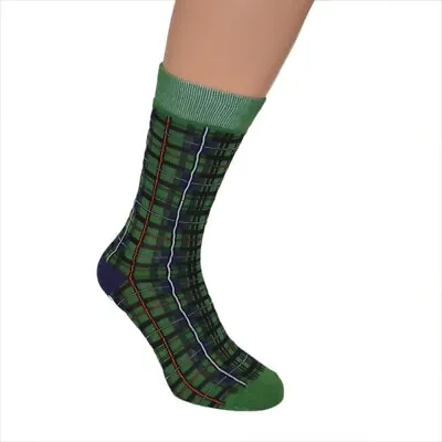 Scottish TARTAN Woven SOCKS  Present Gift Inspired By The MacKenzie Design • £9.95