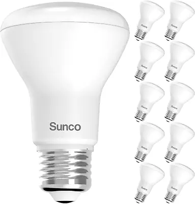 Sunco 10 Pack BR20 LED Bulbs Indoor Flood Light R20 Dimmable 6000K Daylight... • $33.70