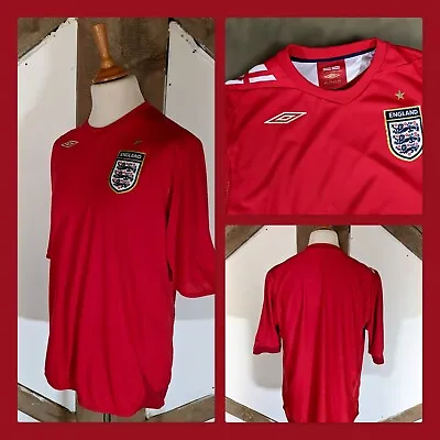 Vintage Umbro ENGLAND 2006/08 International Football Away Shirt ~ Size XL • £24.95