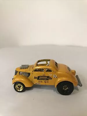 Hot Wheels Pass 'n Gasser Yellow Orange Mr Gasket Test Car Chrome Int Roll Cage • $14.99