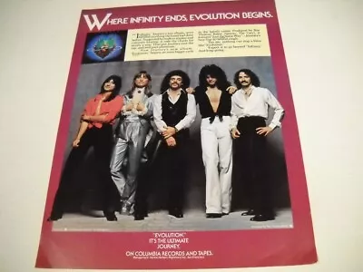 JOURNEY Where Infinity Ends...Evolution Begins Original 1979 Promo Poster Ad • $9.95