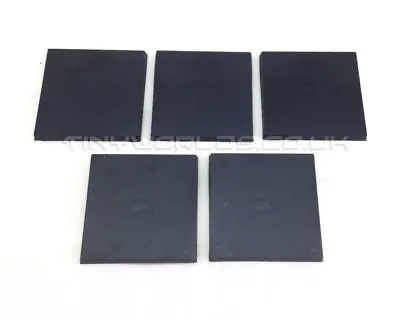 5 X 40mm Square Black Plastic Bases - Wargaming Warhammer Slotta Base • £4.99