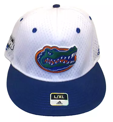 Florida Gators Men's CWS 2015 Flat Brim Flex Fitted Adidas Hat - Size L/XL • $14