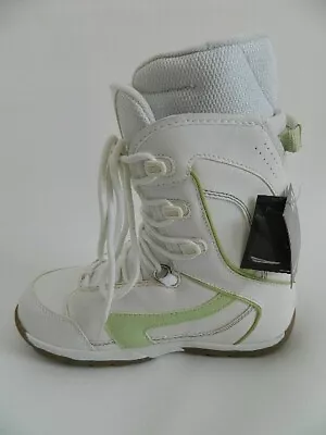 New Womens Morrow Lace Up White Snowboard Boots Size 7 • $89.99