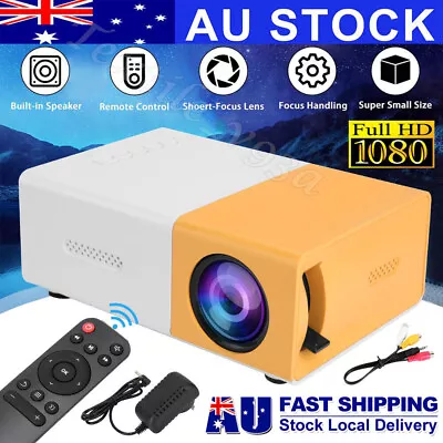 $29.99 • Buy Mini Projector LED 1080P Home Cinema Portable Pocket Projector Party Theater A