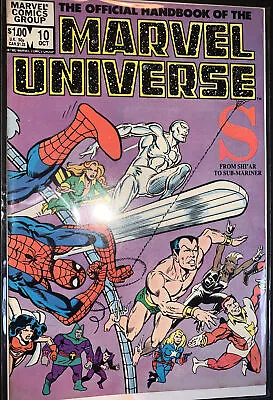 The Official Handbook Of The Marvel Universe S #10 Bronze Age VG Comic Book • £4.95