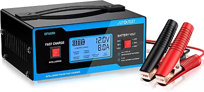 8 Volt Battery Charger Automotive Battery Charger And Maintainer 0-10A With Upgr • $53.52