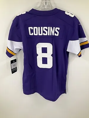 Kirk Cousins Minnesota Vikings #8 Youth Player Jersey New! Size: Medium 10/12 • $65.99