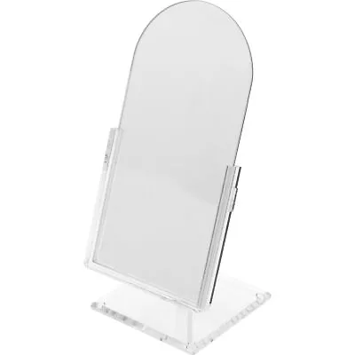 Tilting Mirror Countertop Glass Jewelry Display Make Up 14  T X 6  Wide Arched • $23.55