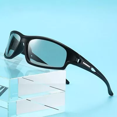 Photochromic Cycling Sunglasses Discoloration Goggles Bike Glasses Polarized • $19.80