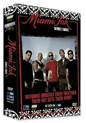 £7.99 • Buy Miami Ink Complete Series Three, [4 Disc Dvd Box Set] *new & Sealed*👌