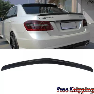 Carbon Color AMG Style Rear Trunk Spoiler Wing For Mercedes Benz W212 2010-2016 • $75.99