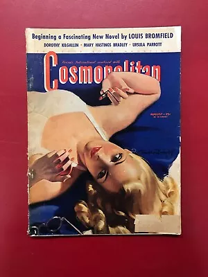 Vintage Cosmopolitan Magazine August 1941 - Bradshaw Crandell Cover • $25