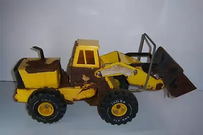 Tonka Mighty Turbo Diesel Loader 1980's  Pressed Steel Parts Toy 21 1/2   Long • $0.99