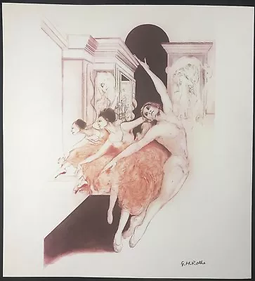 G.H. Rothe  Bolshoi  Lithograph Facsimilie Signature • $95