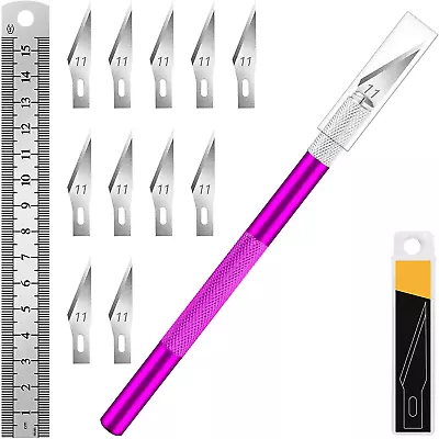 Kit Exacto Knife Set 11 Blade Refill Xacto For Leather Craft Pen Cutter Razor • $8.99