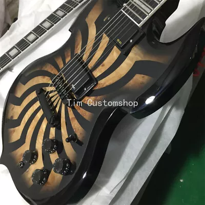 Charcoal Burst Buzzsaw Wylde Zakk Barbarian Electric Guitar Mahogany Body Solid • $170.68
