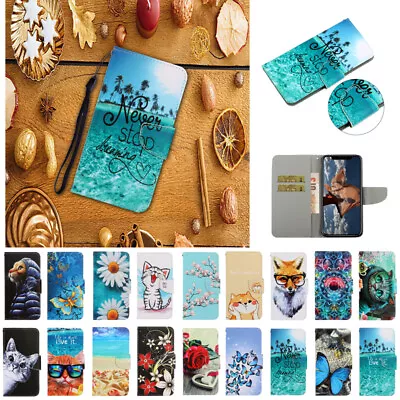 $17.09 • Buy For IPhone 11 Pro Max 7 8 Plus XR 6S New Painted Leather Wallet Card Case Cover
