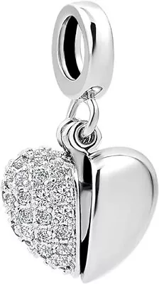 I Love You Heart Charm Beads Suits Pandora Bracelet Mom Wife Gift NEW • $15.50