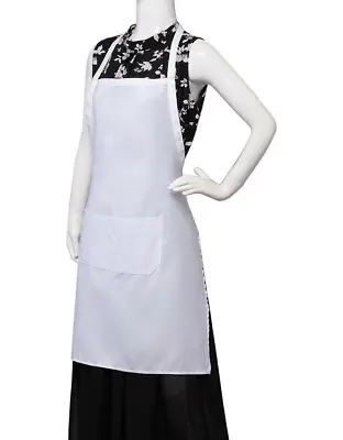 Apron Catering Butcher Kitchen Cooking BBQ Chefs Pure Cotton Craft Baking Bar • £2.99