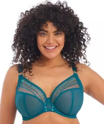 Elomi Matilda Underwire Plunge Bra #8900 UK 40FF & UK 42E Blue Star NWT $69 • $33.99