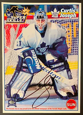 1999 Maple Leaf Gardens Curtis Joseph Autographed Toronto Sun Promo Photo NHL  • $20