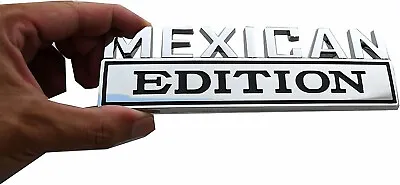 7  Large Mexican Edition Emblem Badges Decal Car Flag Decal Military Chrome-1pc • $10.99