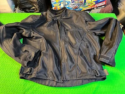 River Road Armored Motorcycle Jacket Mens Sz XL Black • $8.95