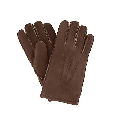 Eastern Counties Leather Mens 3 Point Stitch Sheepskin Gloves EL241 • £26.59